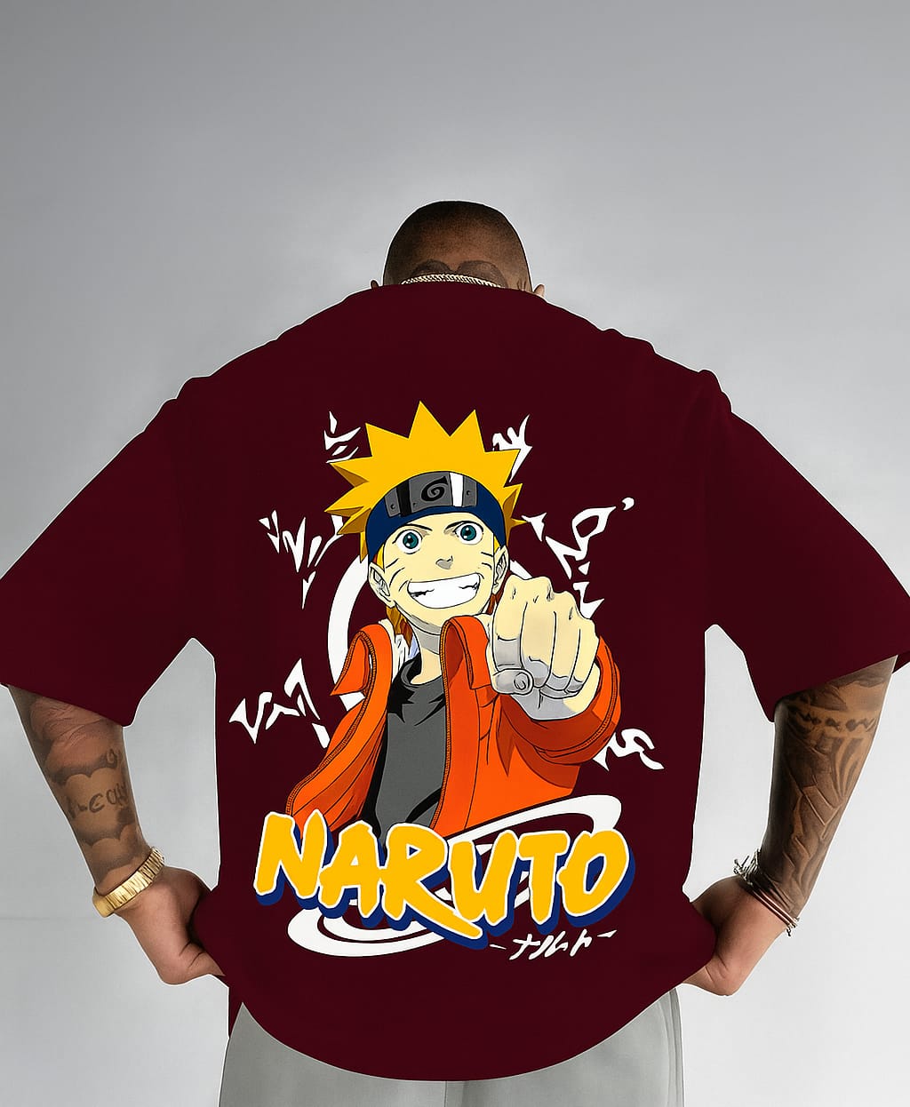Oversized Drop Shoulder Printed T-shirt For Men & Boys