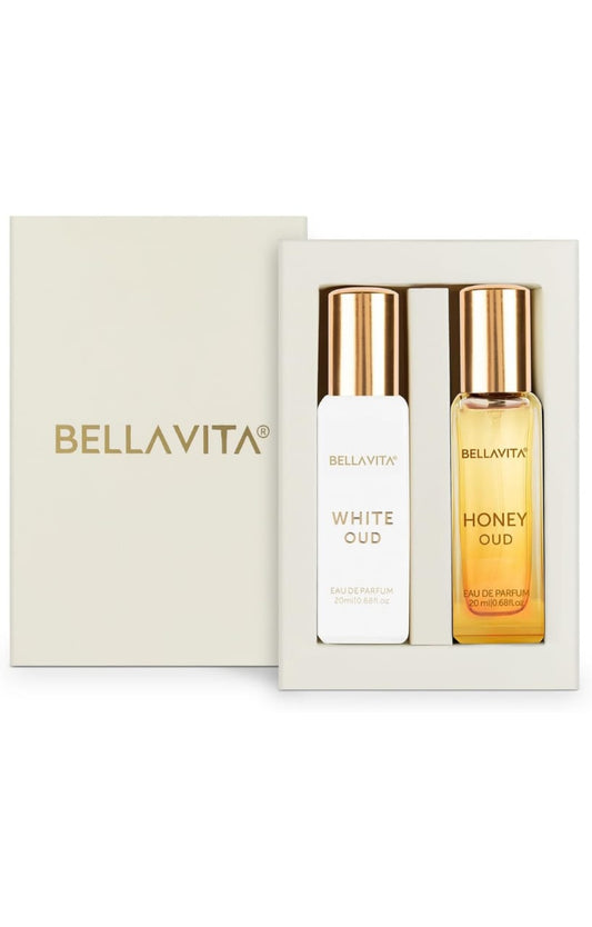BELLA VITA Luxury WHITE OUD Unisex+Honey OUD Perfume for men and women 40ml.